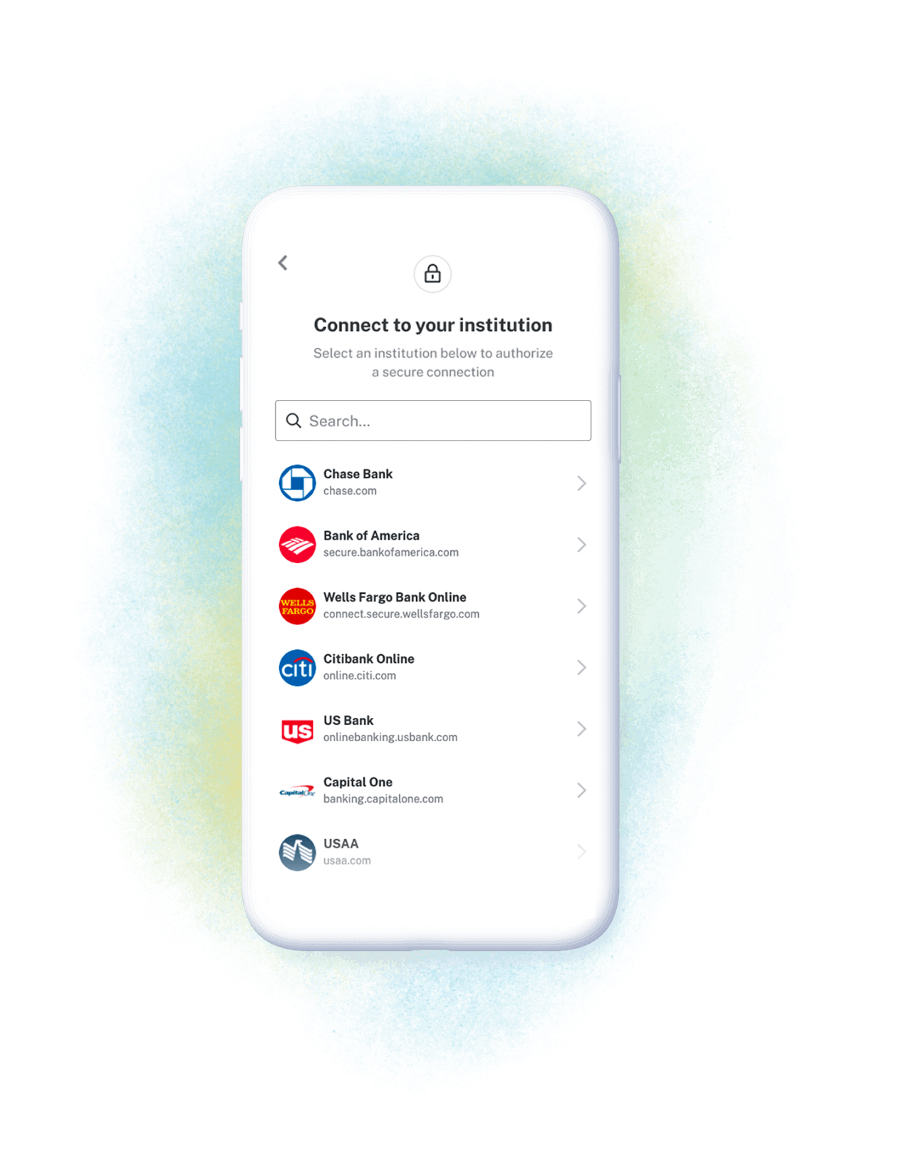screenshot of Flinks Connectivity